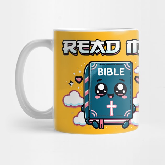 Read Me (The Bible) - Kawaii Japanese Art by Reformed Fire